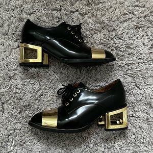 WORN ONCE Jeffrey Campbell heeled loafers